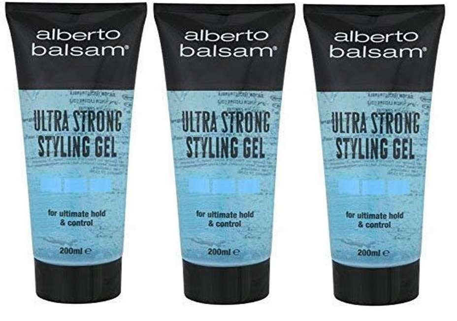 3 x Alberto Balsam Ultra Strong Gel 200ml (£1.85/£1.55 with S&S +5% off 1st S&S)